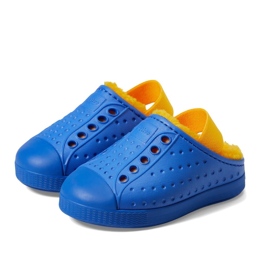 Native Shoes Jefferson Cozy (Toddler) Uv Blue/Uv Blue/Spicy Yellow 5 Toddler M